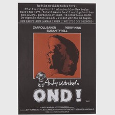 Rare Vintage c.1977 Original Andy Warhol's Bad (Ond!) Poster MISC03.7188