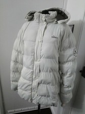 Womens Portwest White Size 18 Puffer Coat Duckdown Jacket Quilted Padded Warm