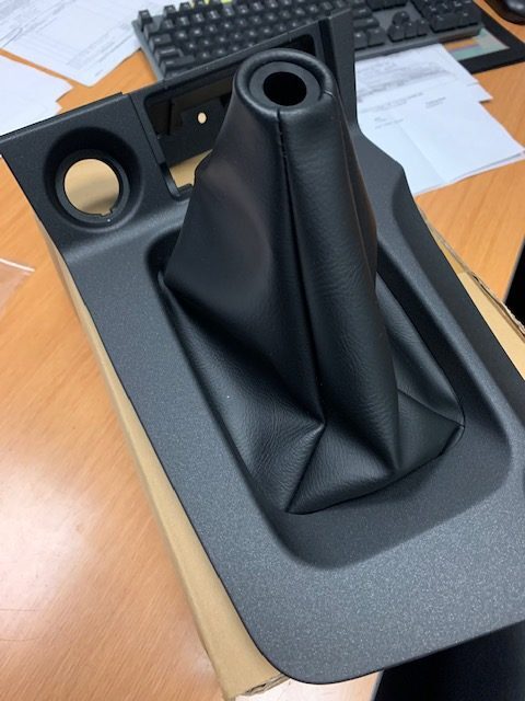 Nissan Genuine R34 Skyline GTT Leather Shift Boot & Console Plate