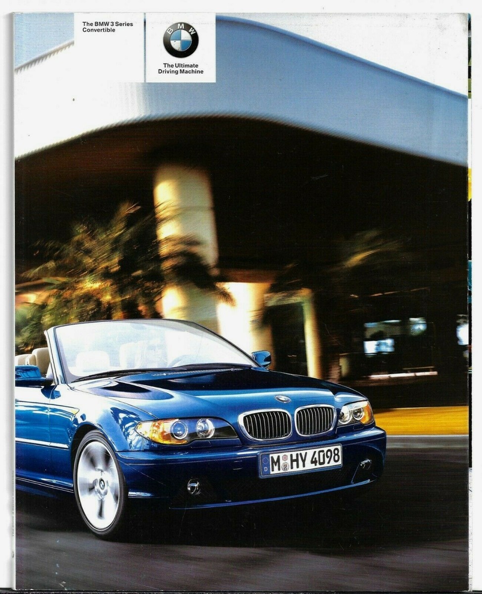 BMW 3-Series Convertible E46 2003-04 UK Market Brochure 318Ci
