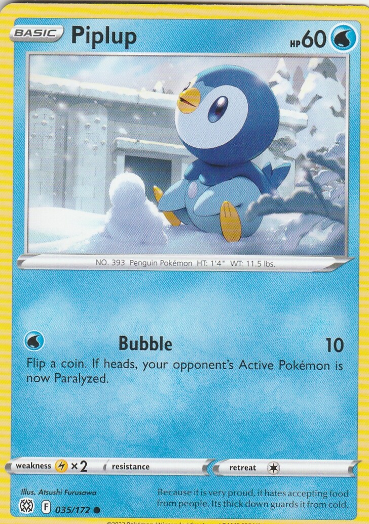 Piplup 35/172 Pokemon Brilliant Stars