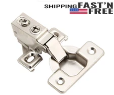 Silverline Face Frame Quiet Soft Close Cabinet Door Hinges,1/2 - 3/4