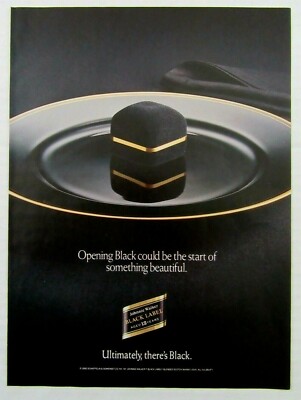 1990 JOHNNIE WALKER Black Label Blended Scotch Whisky Magazine Ad