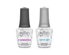 Gelish Soak-Off Gel Nail Polish Top It Off 0.5oz & Nail Polish Foundation 0.5oz