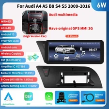 10.25" Android13 Navi Car Gps Stereo Radio Wifi 6+64GB CarPlayFor Audi A4 A5 MMI