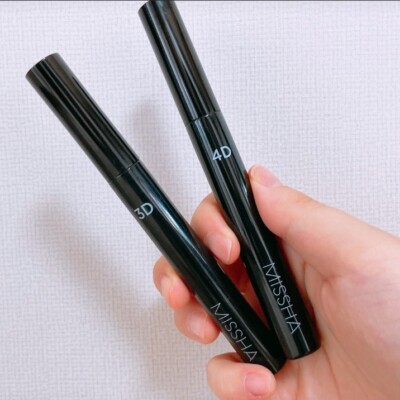 MISSHA The Style 3D Mascara 7g +  4D Mascara 7g Set Voluminous Lashes K-Beauty