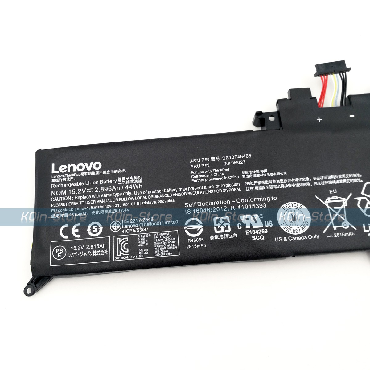 Genuine 00HW026 01AV433 01AV432 Battery for Lenovo ThinkPad Yoga