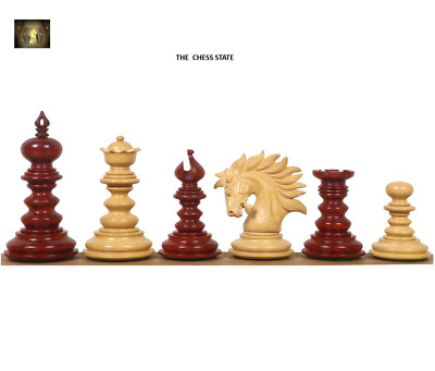 4.3  Luxury Savano Series Staunton Chess Pieces- Bud Rosewood Triple Weighted