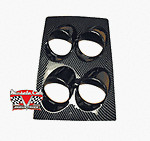 Camaronovagto Console Gauge Housing For 2 116 Round Gauges Carbon Fiber