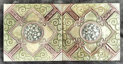 6'' x 6'' Ceramic Glazed tile Porcelain Brick Collection Display décor Nomark Q2 