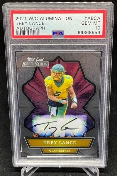 Trey Lance Wild Card Alumination Autographs #ABCA Base