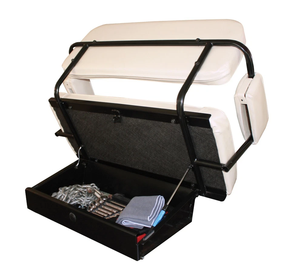 Asiento trasero Bronco 1968-77 montado con compartimento de almacenamiento ¡Cualquier color! Foto 4 de 4