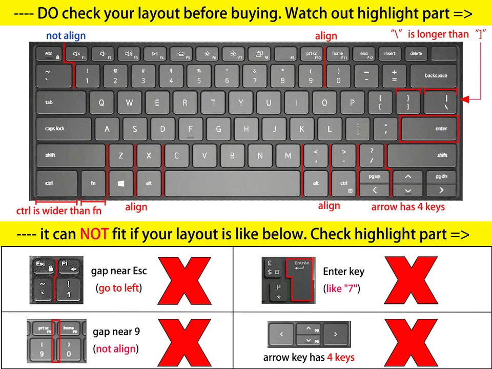 Protector de cubierta de teclado para Dell XPS 13-7390 13-9310 Foto 2 de 2