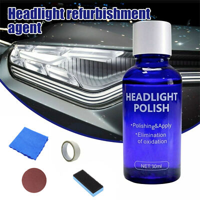 #ad Pro Car Headlight Lens Restoration Repair Kit Polish Cleaner Cleaning Tool USA $4.10