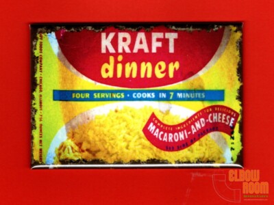 Kraft mac & cheese vintage look sign box art 2x3'' fridge/locker magnet