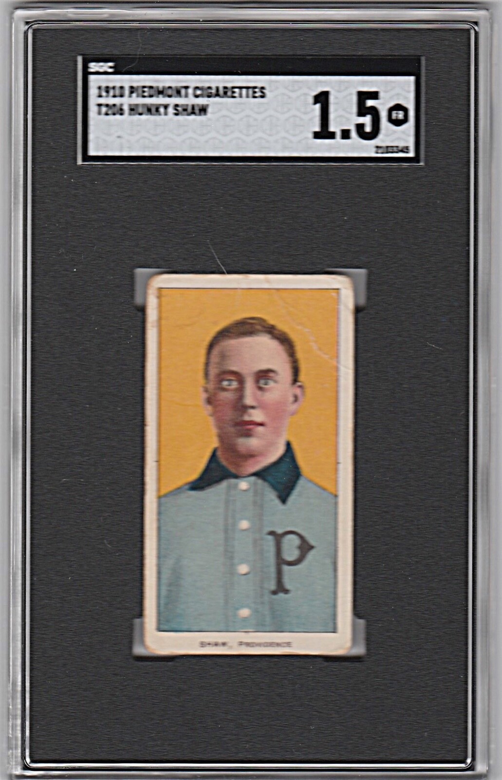 1910 Piedmont Cigarettes T206 Hunky Shaw  350 Subjects SGC 1.5 Fair