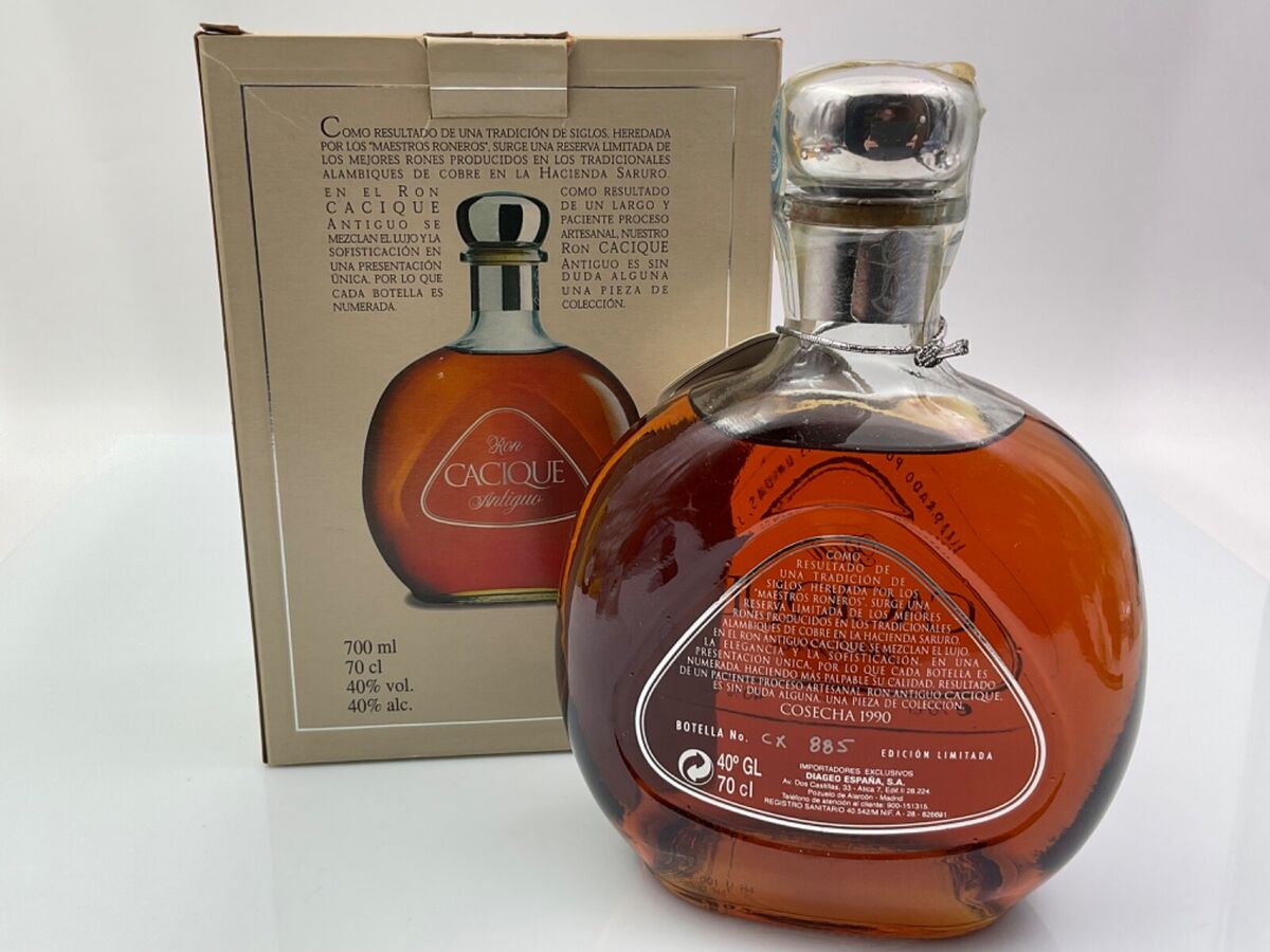 RHUM RUM RON CACIQUE ANTIGUO 1990 LIMITED EDITION 40% 70cl RHUM RUM RON CACIQUE ANTIGUO 1990 LIMITED EDITION 40% 70cl