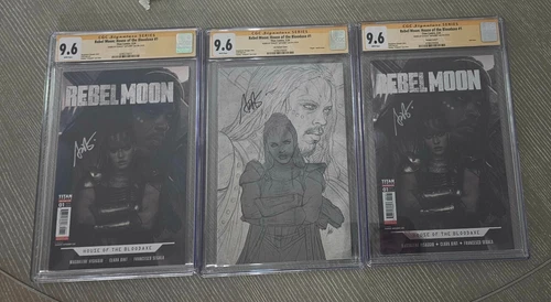 Rebel Moon House of the Bloodaxe #1  (3 covers) SS Artgerm CGC 9.6