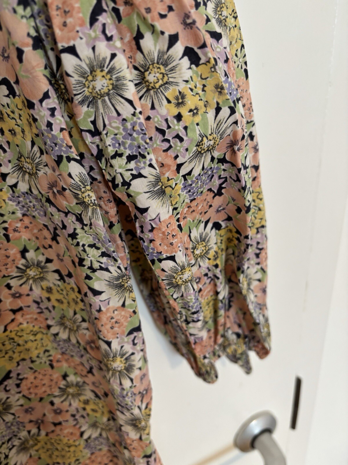 Camicia vintage Yves Saint Laurent stampa floreale chemise vestibilità junior donna 6 8