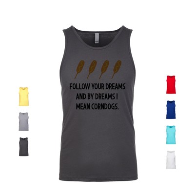 Follow Your Dreams And By Dreams I Mean Corndogs hot fried american Men's Tank