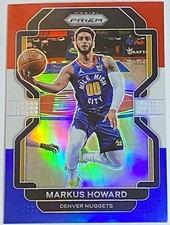 2021-22 Panini Prizm Red White & Blue Prizm Markus Howard #218