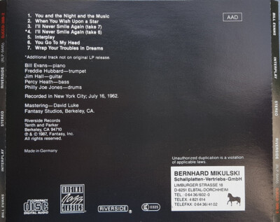 Bill Evans - Interplay (CD, Album, RE, RM) | eBay