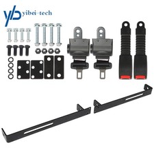 Retractable Belts Kit with Bracket Fit For EZGO Yamaha Golf Club Car 2 passenger