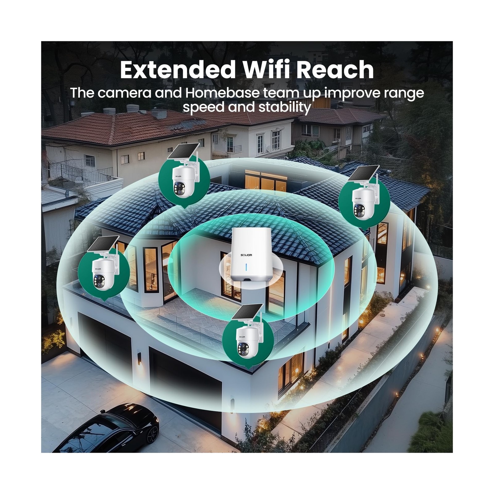 SOLIOM- True 5MP HD Security Cameras Outdoor Wireless, Add-On Camera, Solar P...