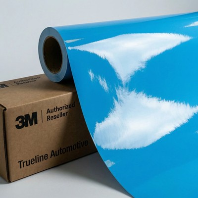 Gloss Sky Blue - 3M 2080 G77  Vinyl Wrap Film All Sizes Dual Cast Bubble Free