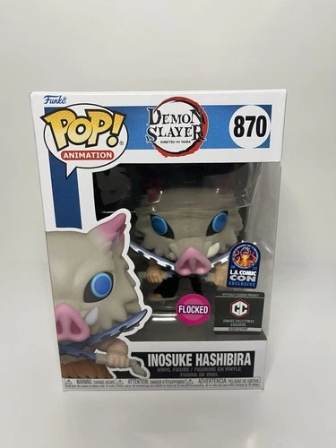 Funko Pop! Vinyl: Demon Slayer Inosuke Hashibira #870 LACC Exclusive Flocked