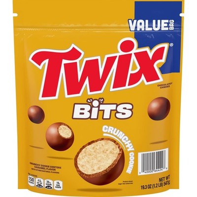 Twix Bits Crunchy Cookie Chocolate Candy, Value Size, 19.3 oz.