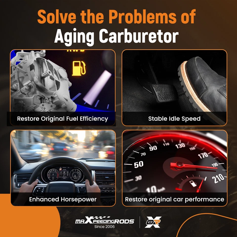 Carburador de carburador para Chevrolet Brookwood Townsman Biscayne 1970-1971 1972 Foto 2 de 4