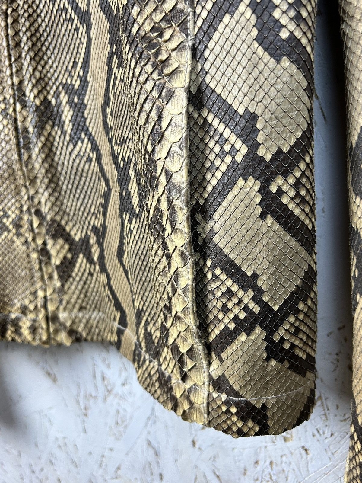 Tom Ford Gucci 2000 Runway Python Leather Jacket … - image 4