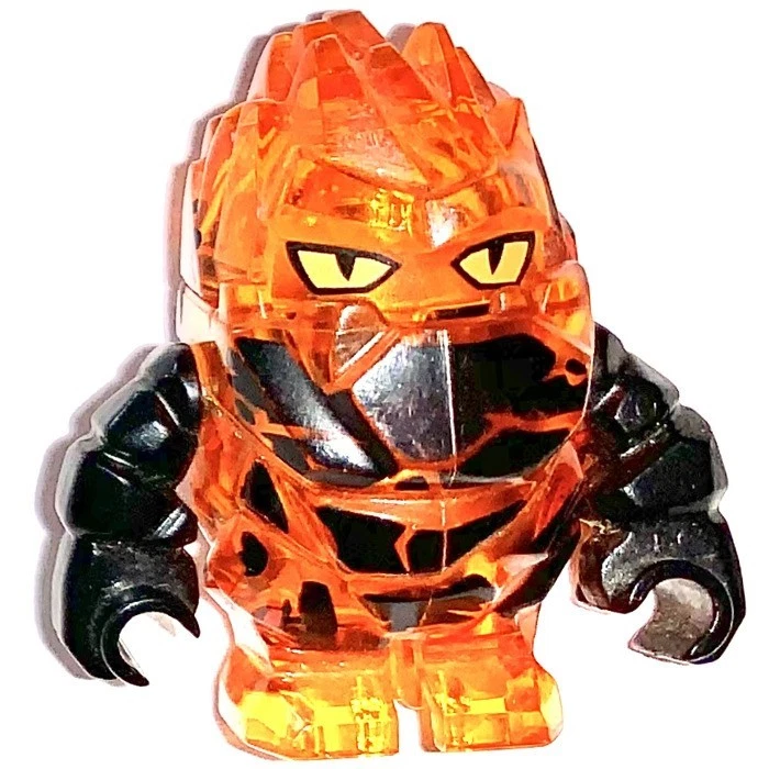LEGO Power Miners Minifigure Rock Monster Firax Trans-Orange 8189, 8191 New - Изображение 2 из 4