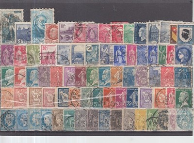Schönes Lot Marken aus Frankreich gestempelt von 1852 - 1946
