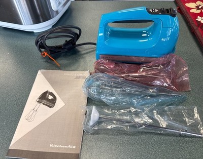 Hand Held Kitchenaid 9 Speed Mixer - MOD. KHM926QCL Mixer - Rare Blue