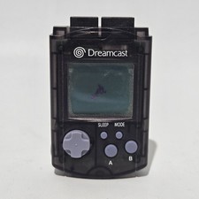 Sega Dreamcast VMU Card Smoke HKT-7000 Clear Grey - Mark On Screen Tested Works 