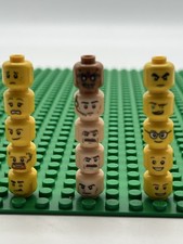 Lego Head Lot of 15 Mixed Themes Lego Minifigure Parts Lego Heads Used LOT 5