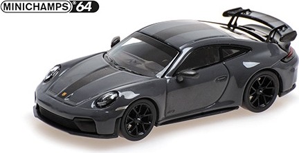 2025 Porsche 911 (992.2) GT3 Grey w/ Weissach Package in 1:64 scale