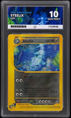 Steelix 35/147 ACE graded card