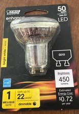 Feit Electric MR16IFG105930CA LED Bulb Enhance MR16 GU10 Bright White 50W Clear