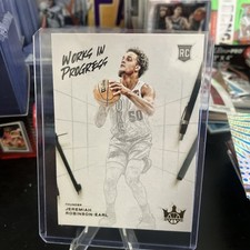 2021-22 Panini Court Kings - Works in Progress #18 Jeremiah Robinson-Earl (RC)