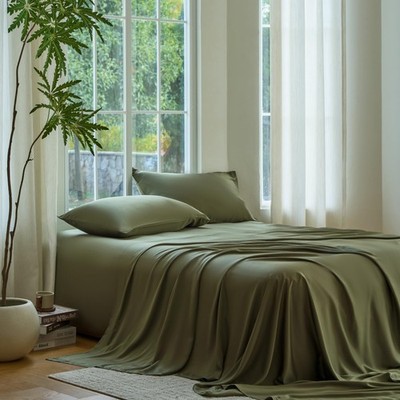 DOZ Sheet Set, 100% Viscose derived from , Organically Grown, Buttery Soft, C...