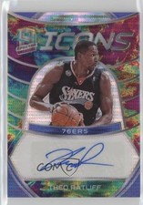 2019 Panini Spectra Icons Celestial Prizm 53/75 Theo Ratliff #IA-TRL Auto 0r5l
