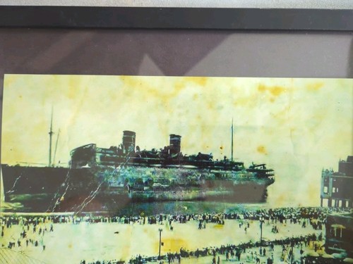 Wreck of Morro Castle Asbury Park NJ Original 1934 Luxury Vessel WARD LINE PHOTO - Foto 3 di 4