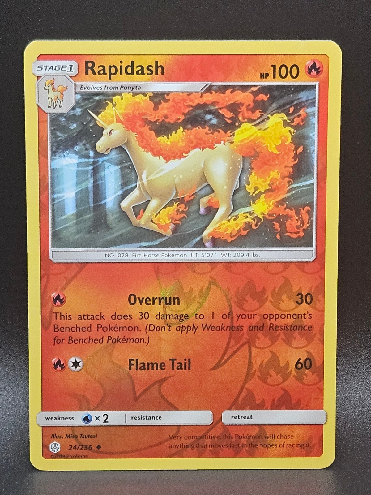 Rapidash Uncommon SM - Cosmic Eclipse 24/236 NM