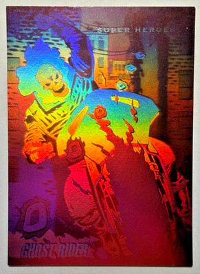 1992 Impel Marvel Universe Ghost Rider Hologram Insert Card H-5