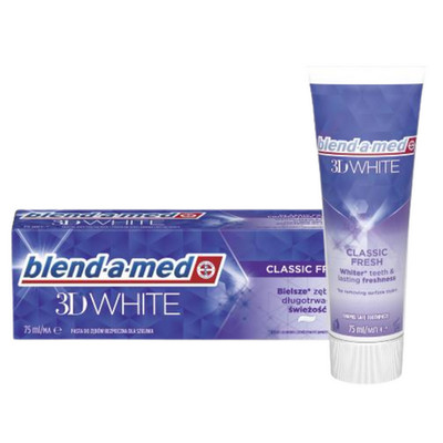 Blend-a-med 3D White Zahnpasta Classic Fresh mit Fluor 75 ml