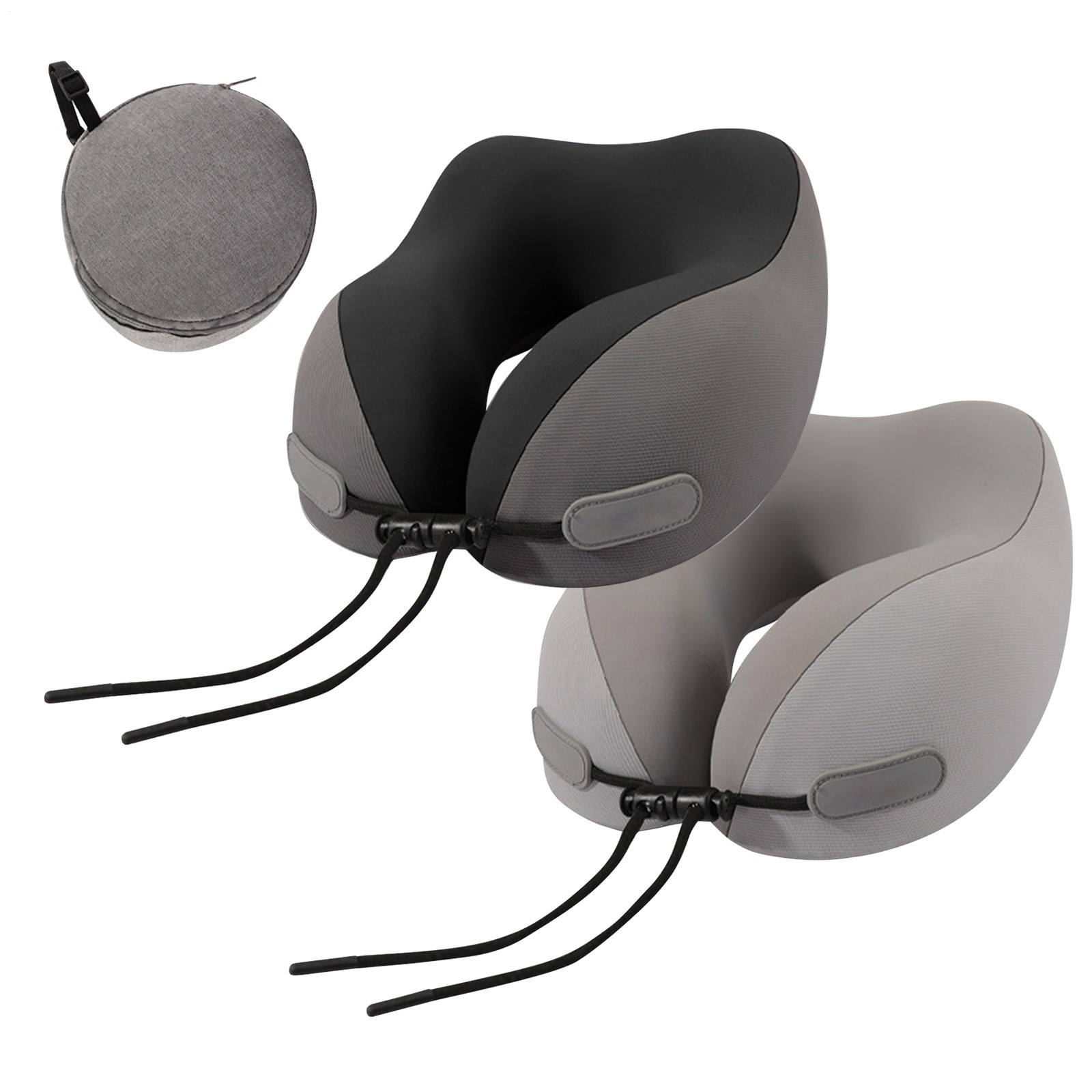 Memory Foam U-Shaped Travel Pillow for Neck Support in Car or Plane