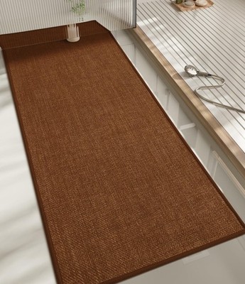 Chakme 59x17 Ultra-Thin Non-Slip Quick Dry Absorbent Bathroom Rug Mat Rust Color
